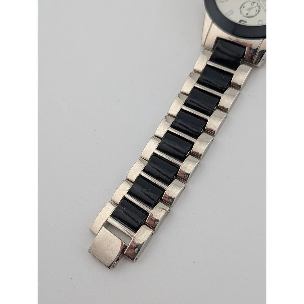 Men's Quartz Watch 39mm‎ Case Black & Silver 8